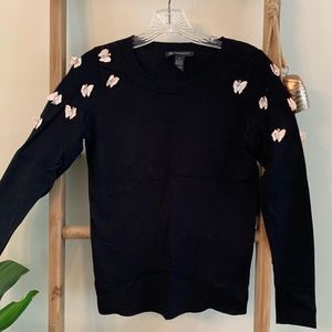 Black butterfly sweater